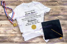 Load image into Gallery viewer, Graduation Diploma Shirt