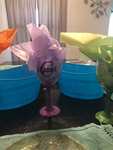 Load image into Gallery viewer, Glitter Stem Wine Glass