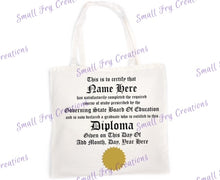 Load image into Gallery viewer, Diploma Pillow & Canvas Bag