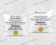 Load image into Gallery viewer, Diploma Pillow & Canvas Bag