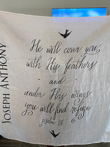 Psalms 91 Swaddle Blanket