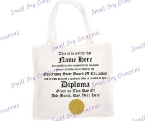 Diploma Pillow & Canvas Bag